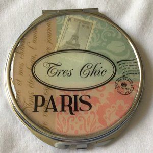Tres Chic Paris Double Mirror Compact